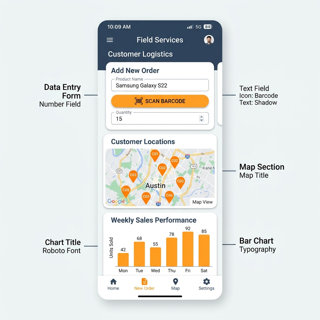 Tạo App Từ Google Sheet Báo Cáo Trực Quan, Tự Động Quy Trình - Giao diện ứng dụng AppSheet trên di động
